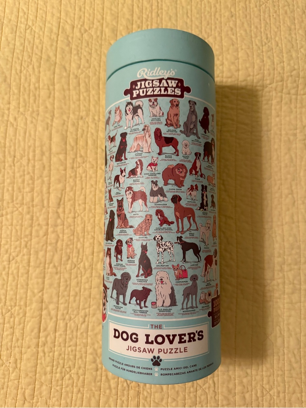 Dog Lovers 1000 piece puzzle depicting